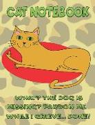 Cat Notebook: Funny Cat Notebook / Journal / Diary 8.5x 11 Inches