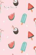 Bullet Journal: Baby Pink Watermelon, Ice Cream and Coconut