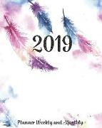 2019 Planner Weekly and Monthly: A Year - 365 Daily - 52 Week Journal Planner Calendar Schedule Organizer Appointment Notebook, Monthly Planner