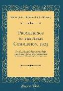 Proceedings of the Assay Commission, 1925