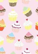 Notebook: Cute Cupcake Print Journal for Kids 120 Pages, Lined, 7 X 10 in (17.78 X 25.4 CM)