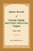 Quaker Records of Cedar Creek Monthly Meeting