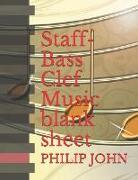 Staff-Bass Clef Music Blank Sheet