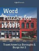 Word Puzzles for Adults: Travel America: Boroughs & Burgs