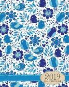 2019 Coloring Book Planner: A January 2019 Thru June 2020 Weekly and Monthly Planner with 125 Coloring Pages