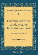 Oeuvres Choisies de Marceline Desbordes-Valmore
