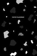 2019 Planner: Black Diamond Terrazzo 12-Month Planner, 6 X 9