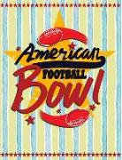 American Football Bowl: Quad Ruled 5x5 Graph Paper Notebook (5 Squares Per Inch) - Large 8.5 X 11 - 120 Sheets