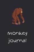 Monkey Journal: Funny Journal - Blank Lined - 100 Pages - Notebook