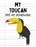 My Toucan Ate My Homework: Funny Blank Lined Notebook - Amazon Toucan