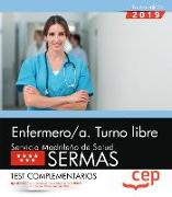 Enfermero-a, turno libre : Servicio Madrileño de Salud, SERMAS. Test complementarios