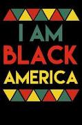 I Am Black America: Melanin Queen Weekly Planner Notebook Black Girl Journal I Am Black History Diary Strong Independent Woman 6x9 200 Pag