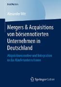 Mergers & Acquisitions von börsennotierten Unternehmen in Deutschland