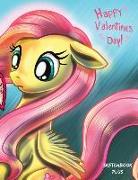 Sketchbook Plus: Happy Valentine's Day: 100 Large High Quality Sketch Pages (Flutter Shy)
