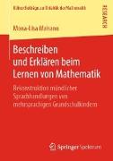 Beschreiben und Erklären beim Lernen von Mathematik