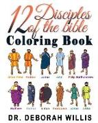 12 Disciples of the Bible Coloring Book: Christian Coloring Book