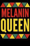 Melanin Queen: Weekly Planner Black Girl Journal I Am Black History Diary Strong Independent Woman 6x9 200 Pages
