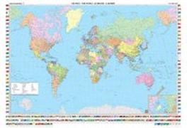 Weltkarte politisch (International), 1:35 Mill., Wandkarte, Magnetmarkiertafel
