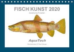 Fisch als Kunst 2020: Asiatische Forellen (Tischkalender 2020 DIN A5 quer)