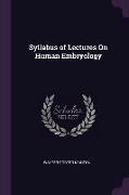 Syllabus of Lectures on Human Embryology