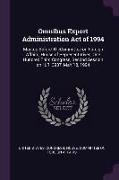 Omnibus Export Administration Act of 1994: Markup Before Thecommittee on Foreign Affairs, House of Representatives, One Hundred Third Congress, Second