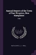 Annual Reports of the Town of East Kingston, New Hampshire: 1949