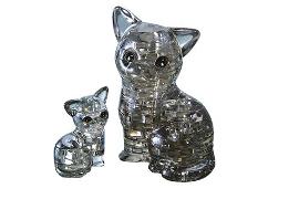 Crystal Puzzle - Katzenpaar