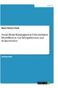 Social Media Kampagnen in Unternehmen. Identifikation von Erfolgsfaktoren und Stolpersteinen