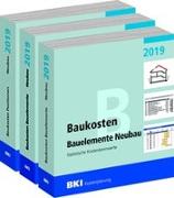 BKI Baukosten Gebäude, Positionen und Bauelemente Neubau 2019 - Teil 1-3