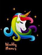 Weekly Planner: Weekly Schedule Organizer - Agenda Planner for the Next Week, 52 Weeks Appointment Notebook, Cover Beautiful Unicorn