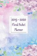 2019 - 2020 Floral Pocket Planner: January 2019 -- December 2020 Monthly Planner