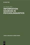 Information sources in psycholinguistics