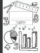 Color Me Mathematics: 5 X 5 Graphing Notebook, 8.5 X 11