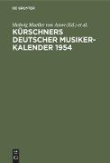 Kürschners Deutscher Musiker-Kalender 1954