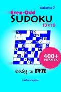 Even-Odd Sudoku 10x10 Easy to Evil: 400+ Puzzles