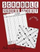 Scrabble Score Sheet: The Amazing Scrabble Score Sheet You Need to Try for 4 Players