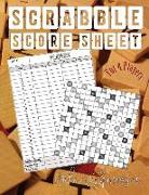 Scrabble Score Sheet: The Essential Book for Playing Scrabble Word Game for 4 Players