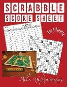 Scrabble Score Sheet: Amazing Scrabble Score Sheet to Try Right Now