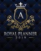 Royal Planner 2019: Monogram Letter a