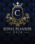 Royal Planner 2019: Monogram Letter C