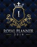 Royal Planner 2019: Monogram Letter I