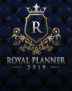 Royal Planner 2019: Monogram Letter R