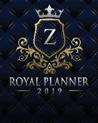 Royal Planner 2019: Monogram Letter Z