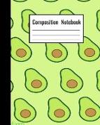 Composition Notebook: Mint Green Avocado