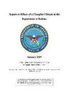 Report on Effects of a Changing Climate to the Department of Defense