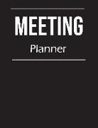 Meeting Planner: Business Meeting Planning Journal Marketing Strategy Office Company Consult Agenda Goals Improvement Solutions Process