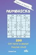 Master of Puzzles - Numbricks 200 Hard to Master Puzzles 10x10 Vol. 14