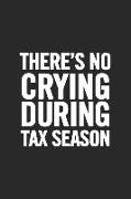 There's No Crying During Tax Season: Blank Lined Notebook