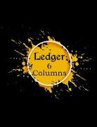 Ledger 6 Columns: Account Book, Bookkeeping, Blank Accounting Journal, Small Business Notebook