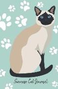 Siamese Cat Journal: Cute Cat Journal Lined Paper